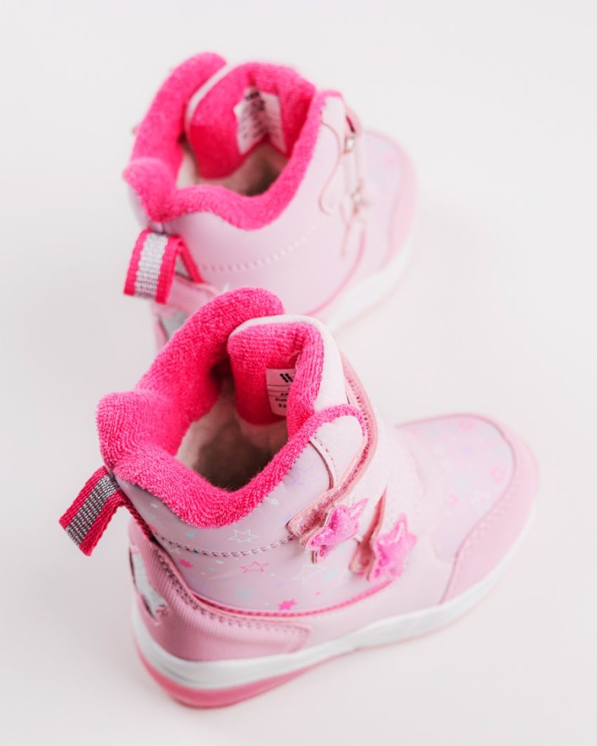 Wink - Mimas pink LED lights baby boots