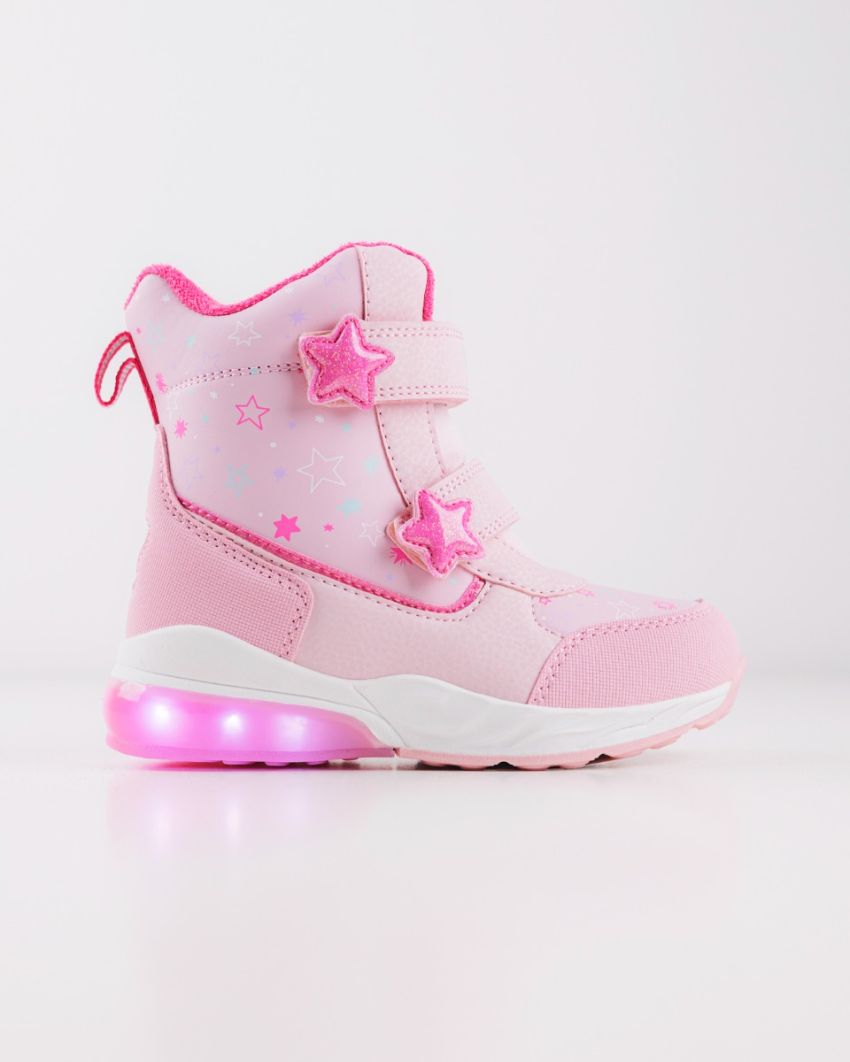 Wink - Mimas pink LED lights kids boots