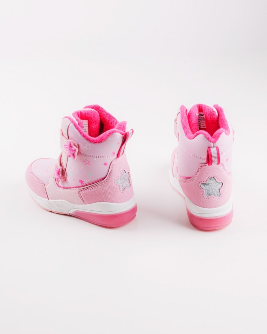 Wink - Mimas pink LED lights kids boots