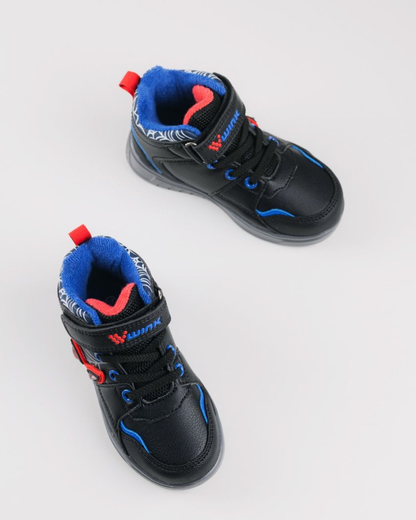 Wink - Arane black LED lights baby sneakers