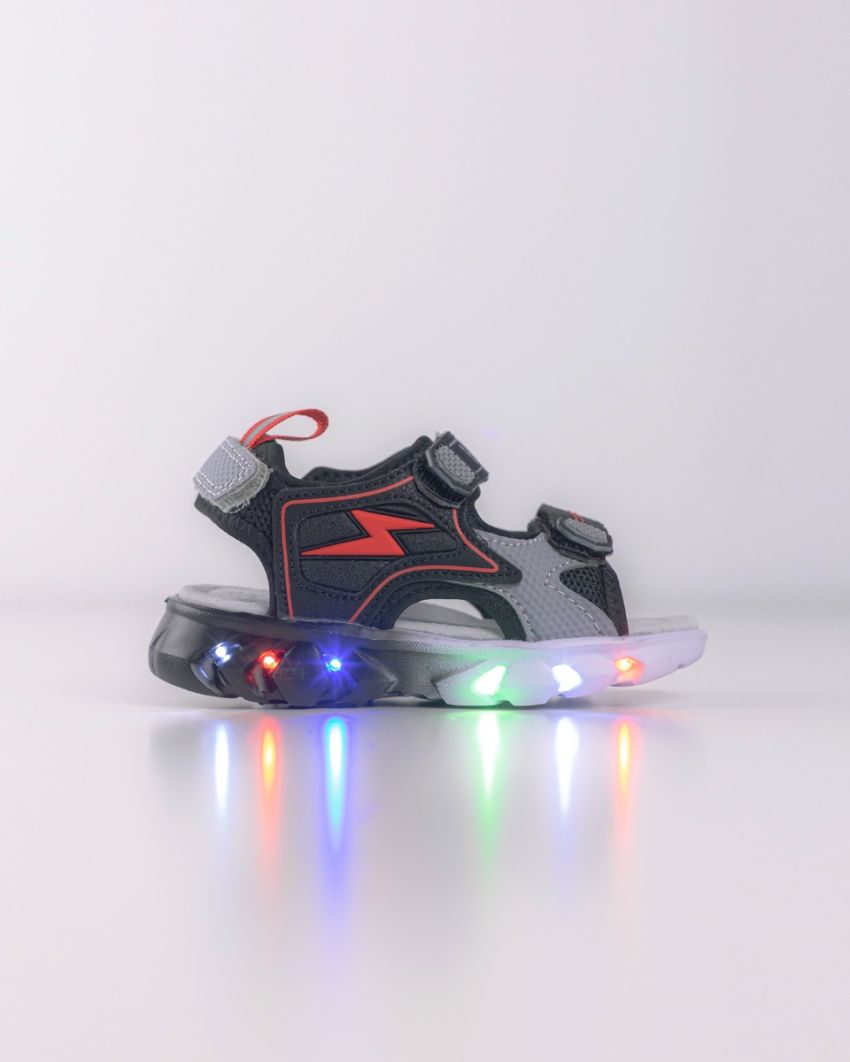 Wink - Zzap black LED lights baby sandals