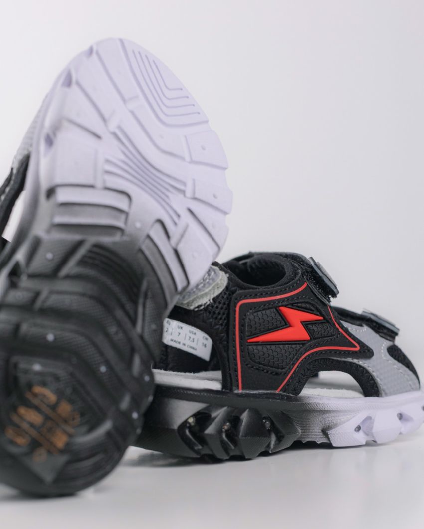 Wink - Zzap black LED lights baby sandals