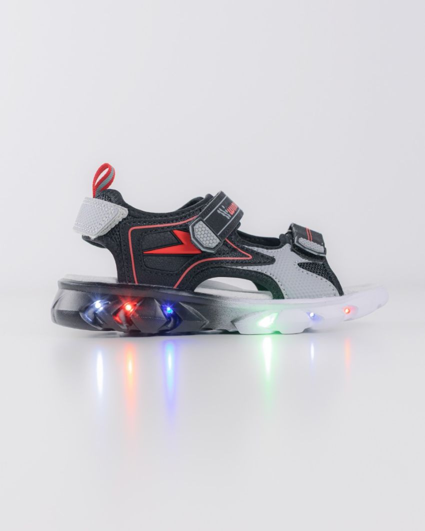 Wink - Zzap black LED lights kids sandals