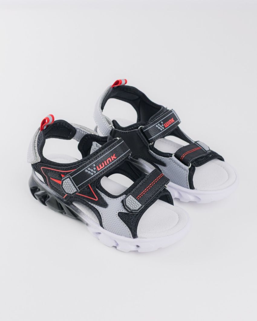 Wink - Zzap black LED lights kids sandals