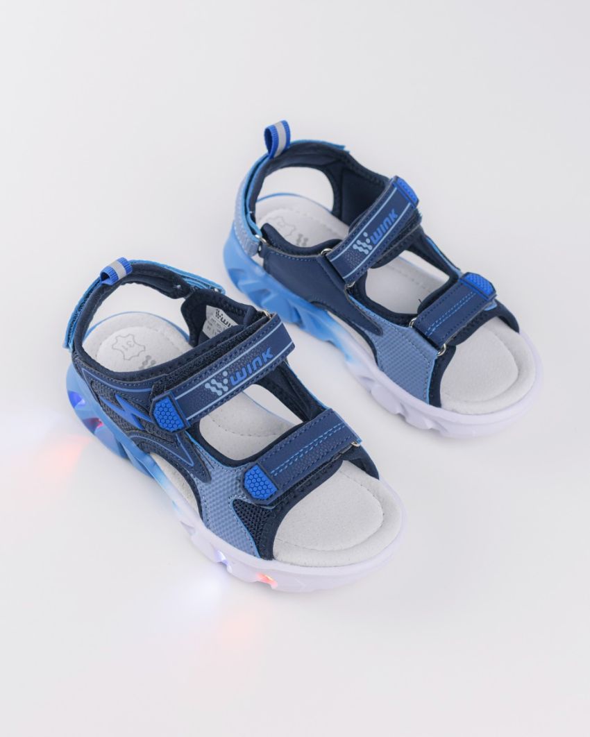 Wink - Zzap navy LED lights kids sandals