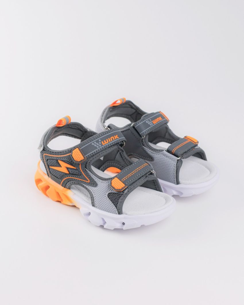 Wink - Zzap grey LED lights kids sandals
