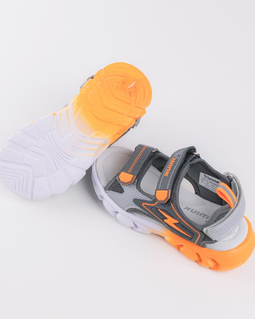 Wink - Zzap grey LED lights kids sandals
