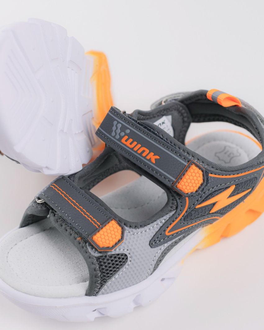 Wink - Zzap grey LED lights kids sandals