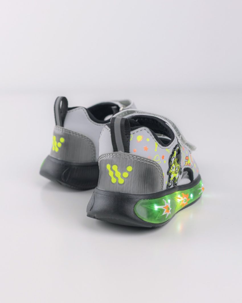Wink - XYL grey LED lights baby sandals