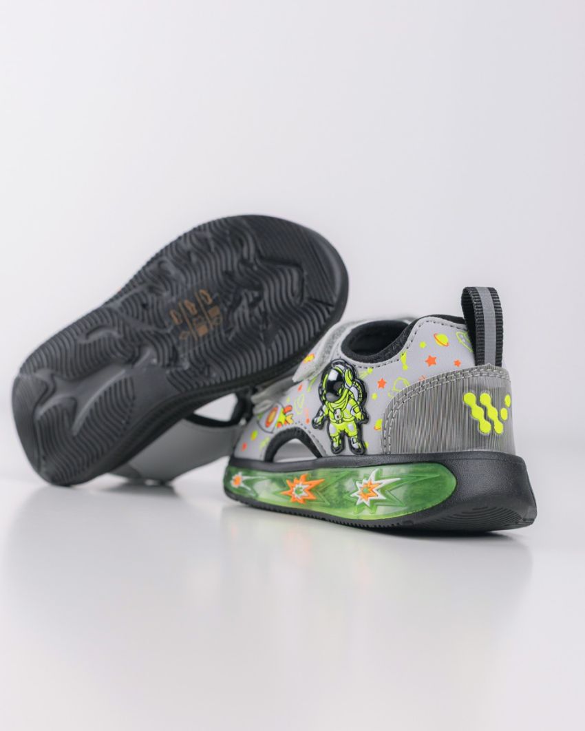 Wink - XYL grey LED lights baby sandals