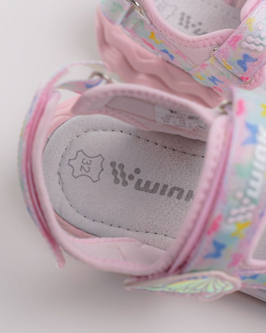 Wink - Regina Ply pink LED lights kids sandals