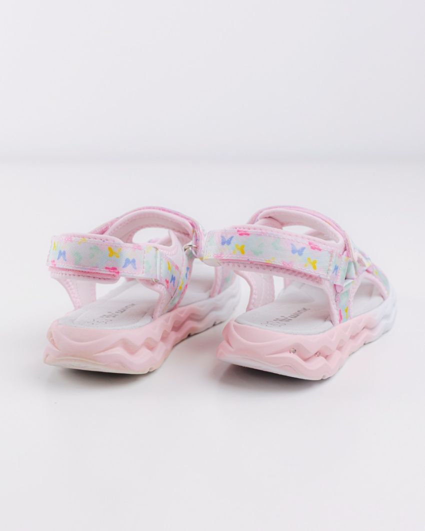 Wink - Regina Ply pink LED lights kids sandals