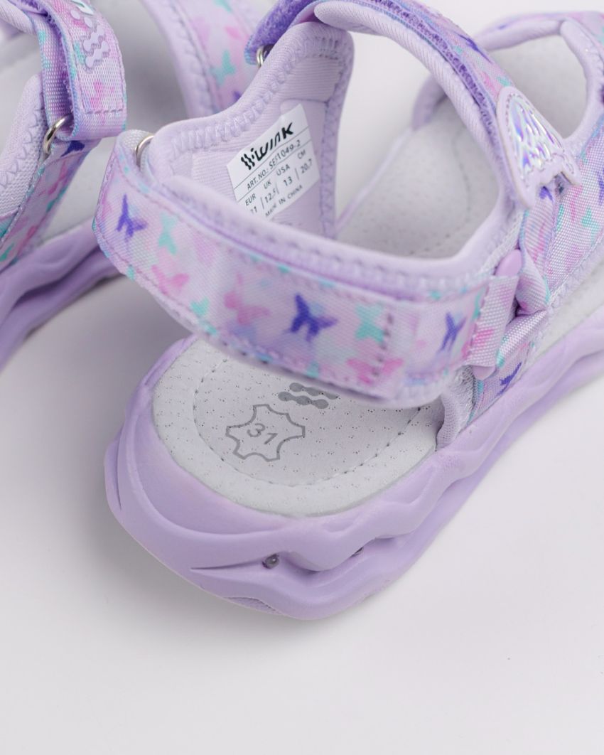 Wink - Regina Ply purple LED lights kids sandals