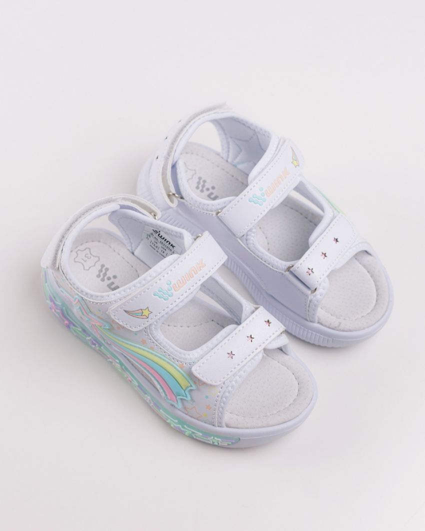 Wink - Regina Stl white LED lights kids sandals