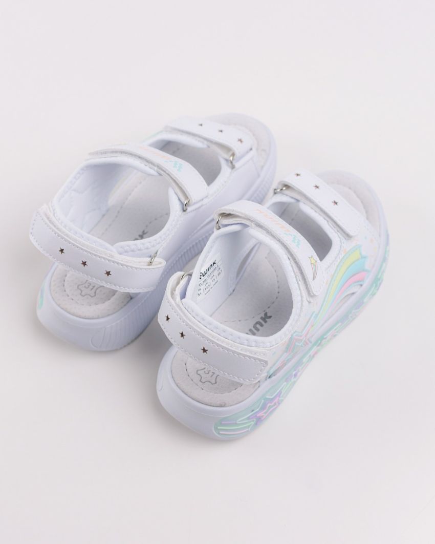 Wink - Regina Stl white LED lights kids sandals