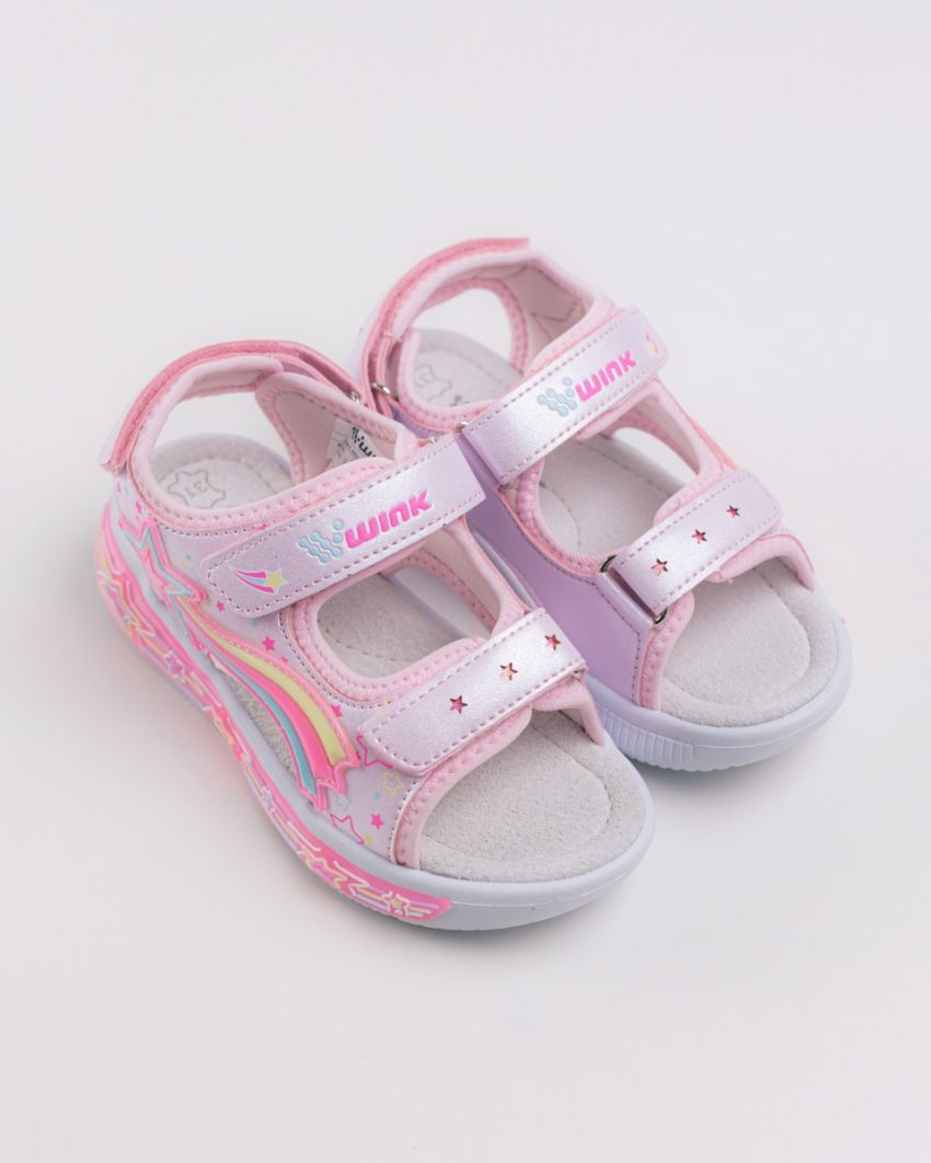 Wink - Regina Stl pink LED lights kids sandals
