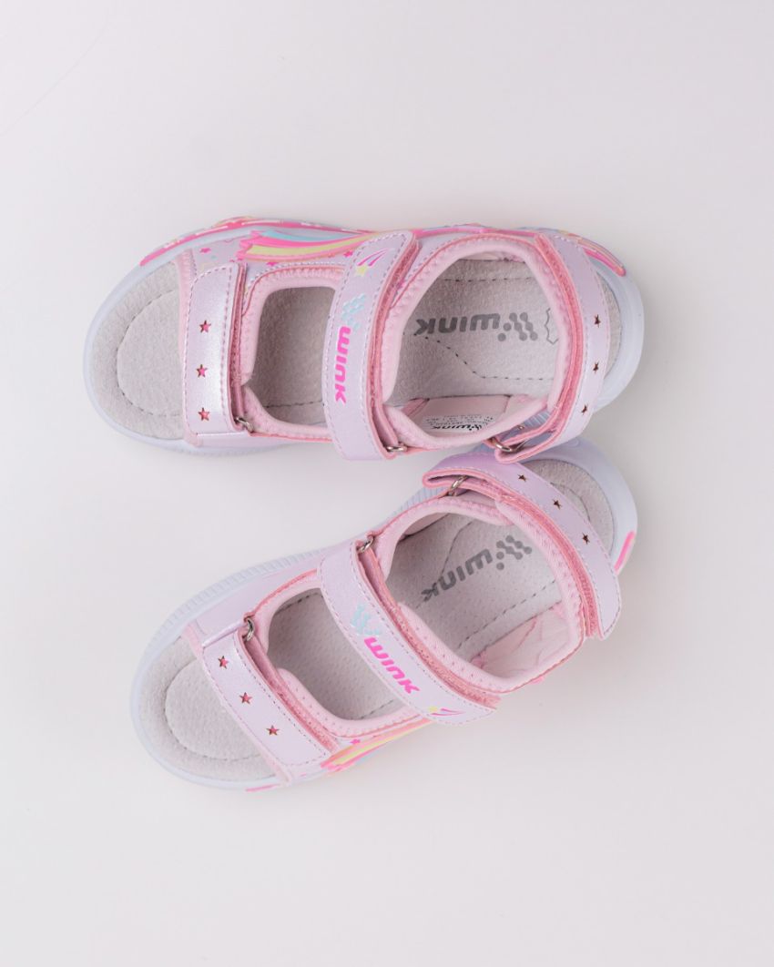 Wink - Regina Stl pink LED lights kids sandals