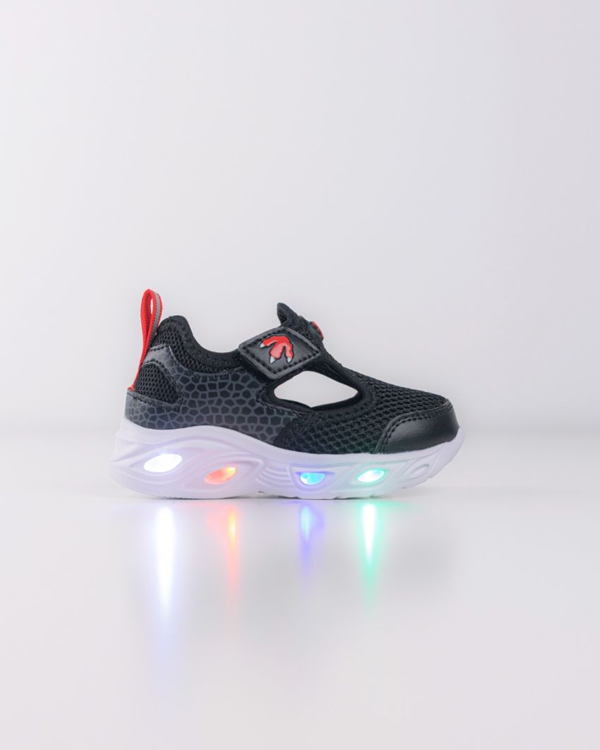 Wink - Dano black LED lights baby sandals