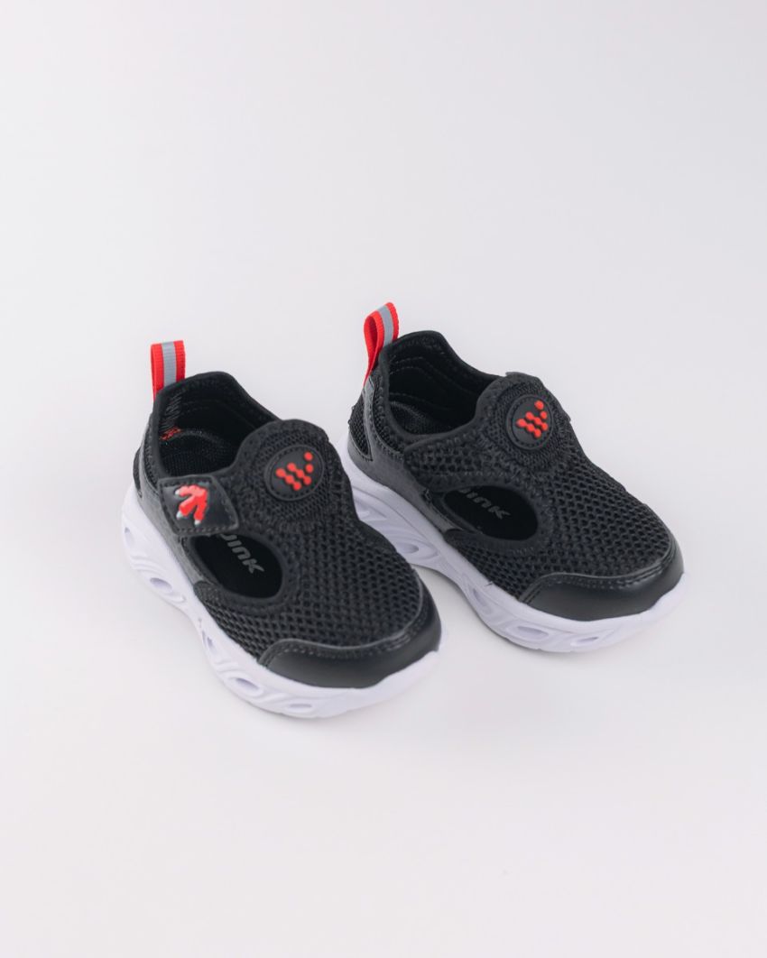 Wink - Dano black LED lights baby sandals