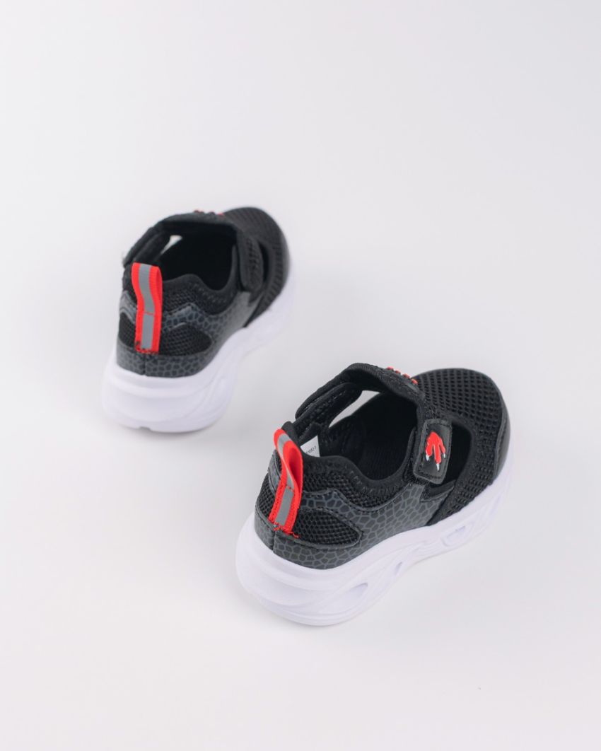 Wink - Dano black LED lights baby sandals