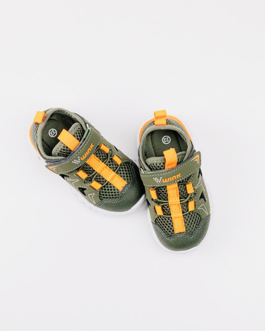 Wink - Zarin khaki LED lights baby sandals