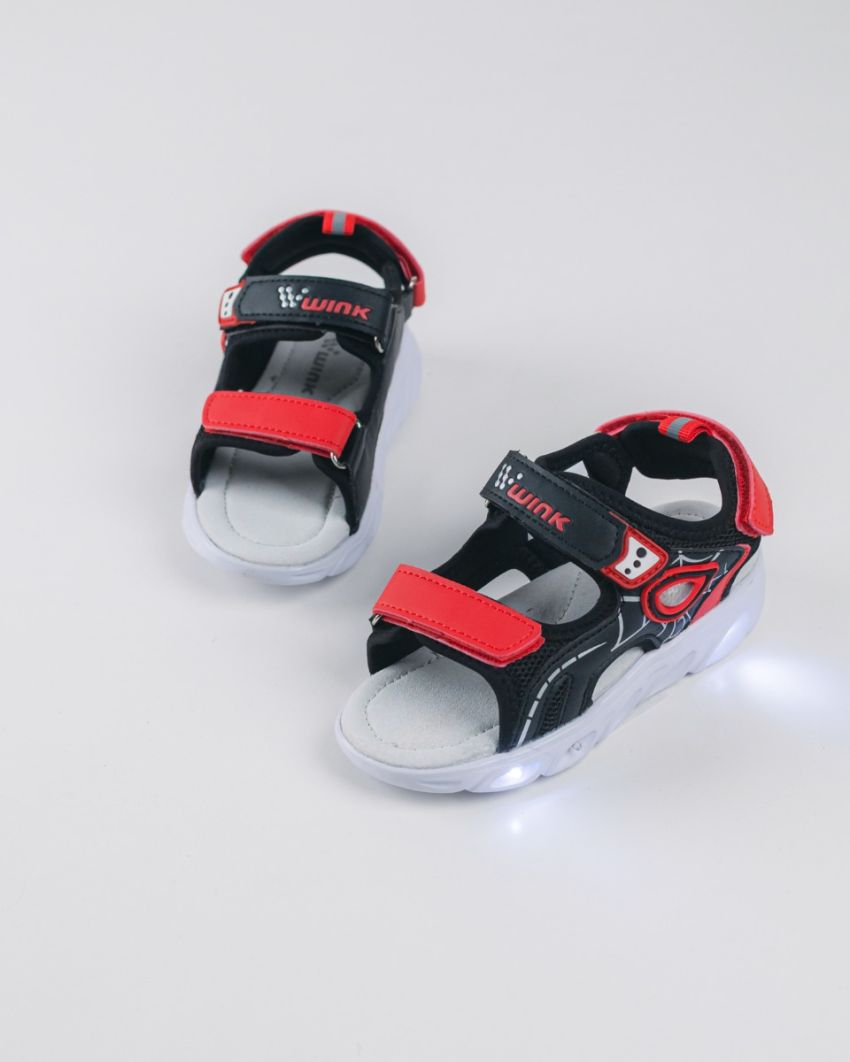 Wink - Carra black baby boy sandals