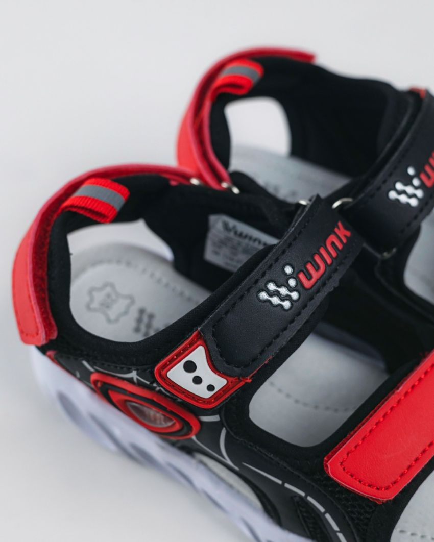 Wink - Carra black baby boy sandals