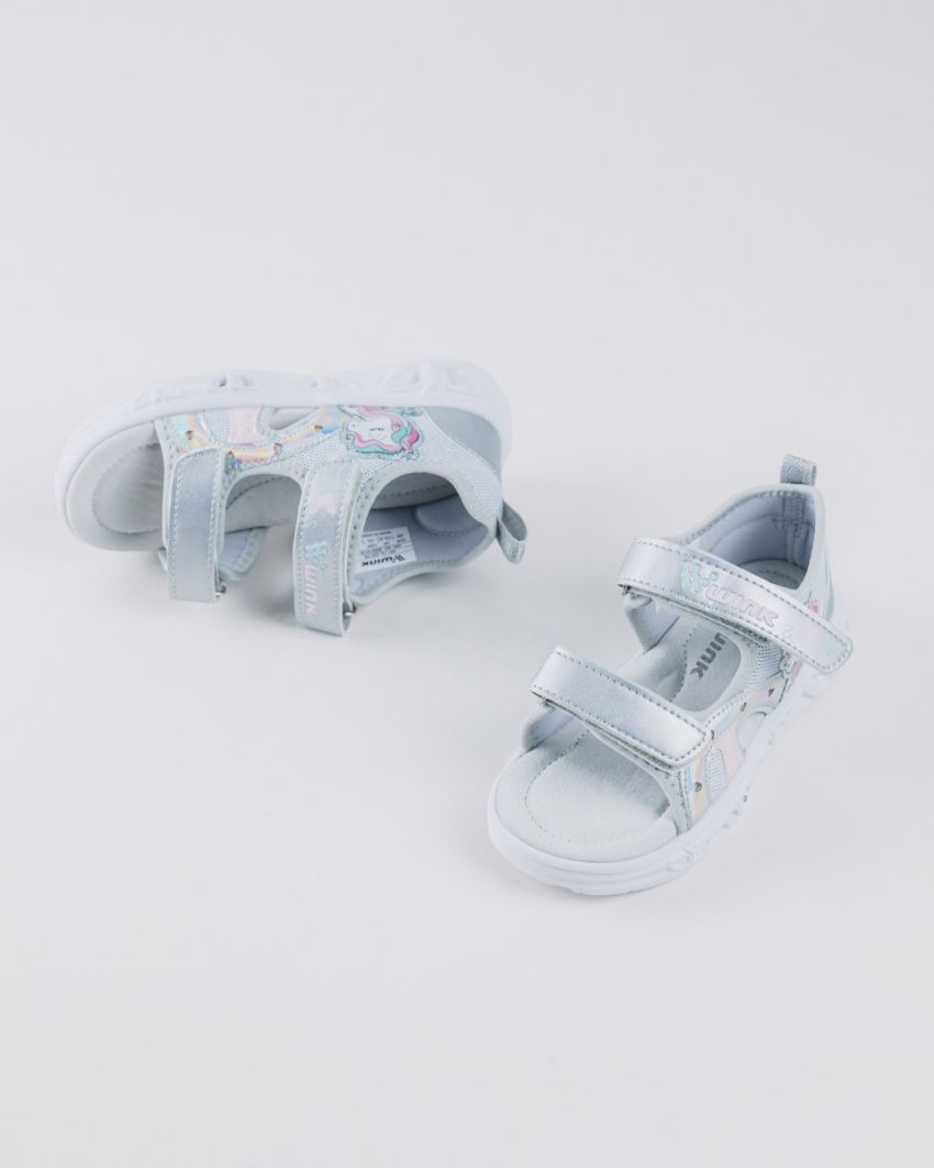 Wink - Dilya silver baby girl sandals