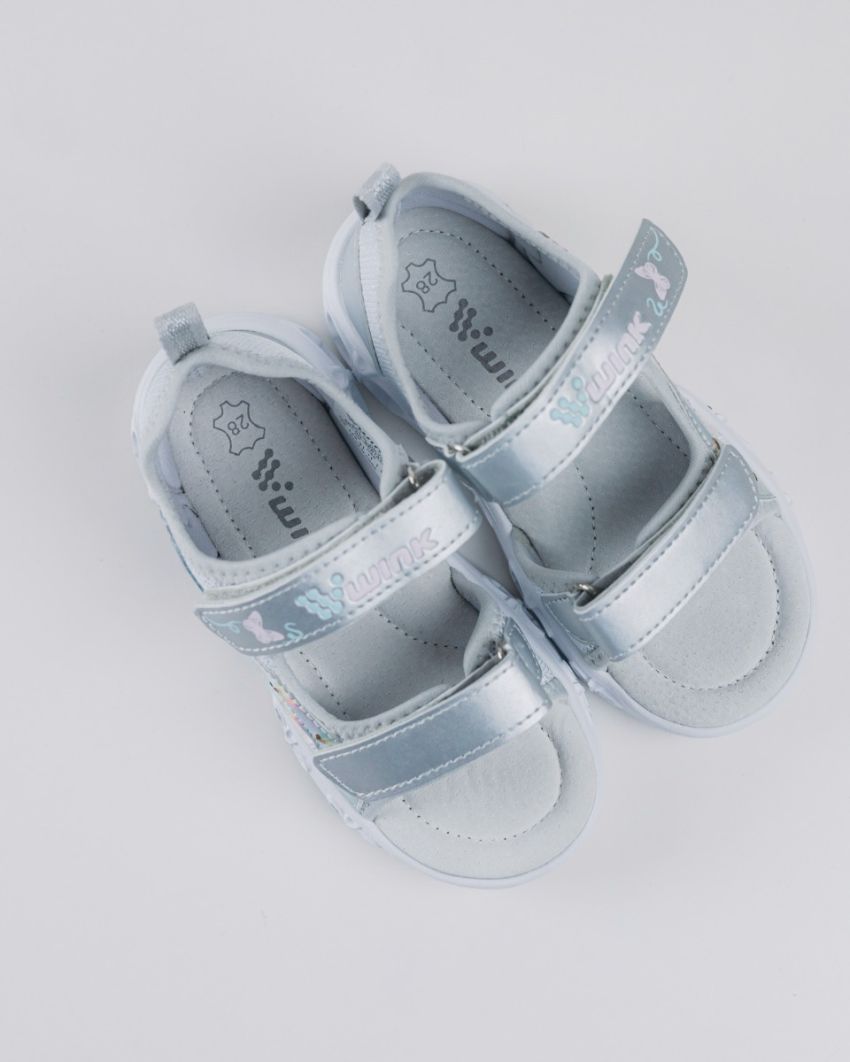 Wink - Dilya silver baby girl sandals