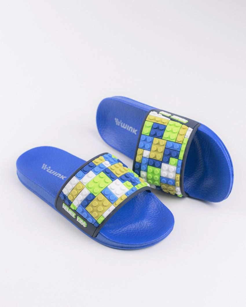 Wink - Impar blue kids slippers