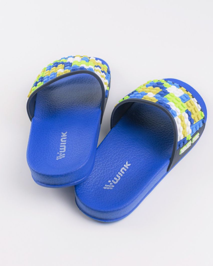Wink - Impar blue kids slippers