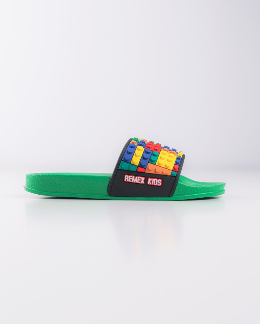 Wink - Impar green kids slippers