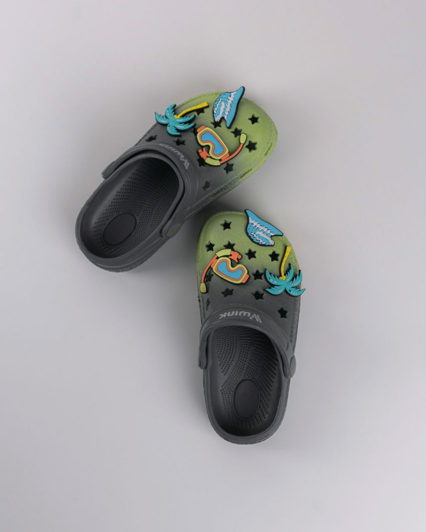 Wink - Playa green kids slippers