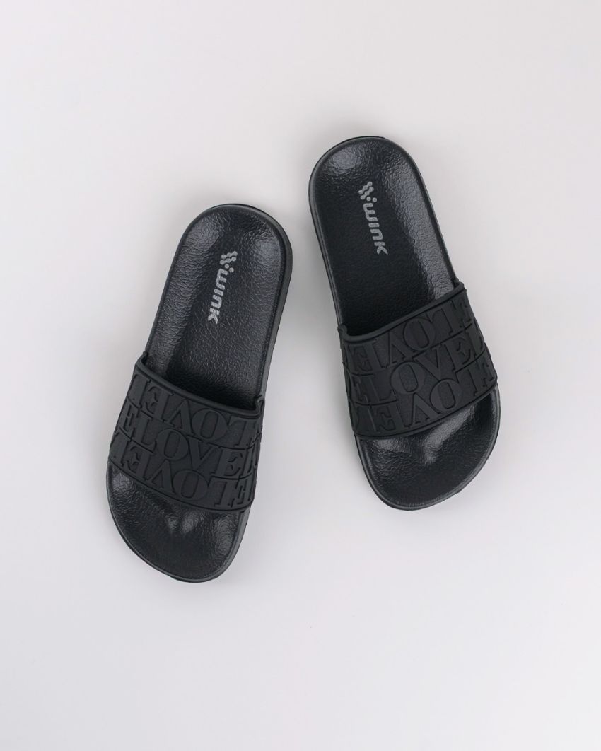 Wink - Aello black women slippers