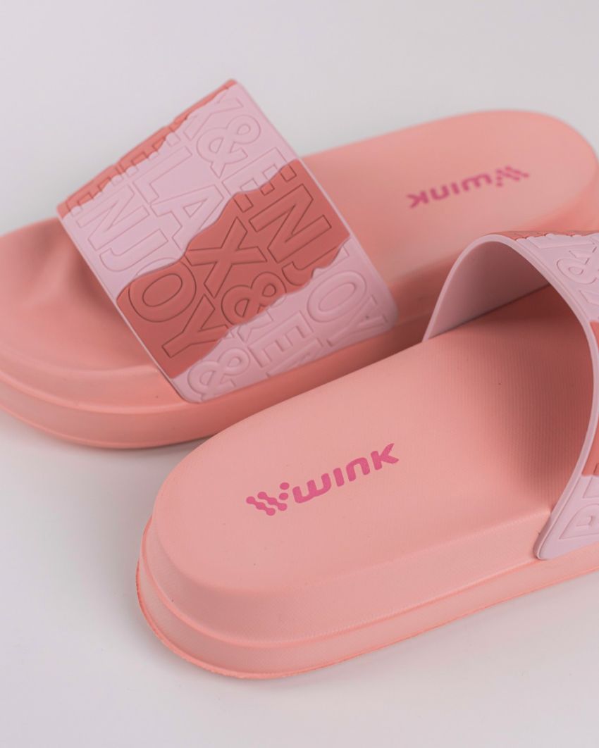 Wink - Hieto rózsaszín női papucs