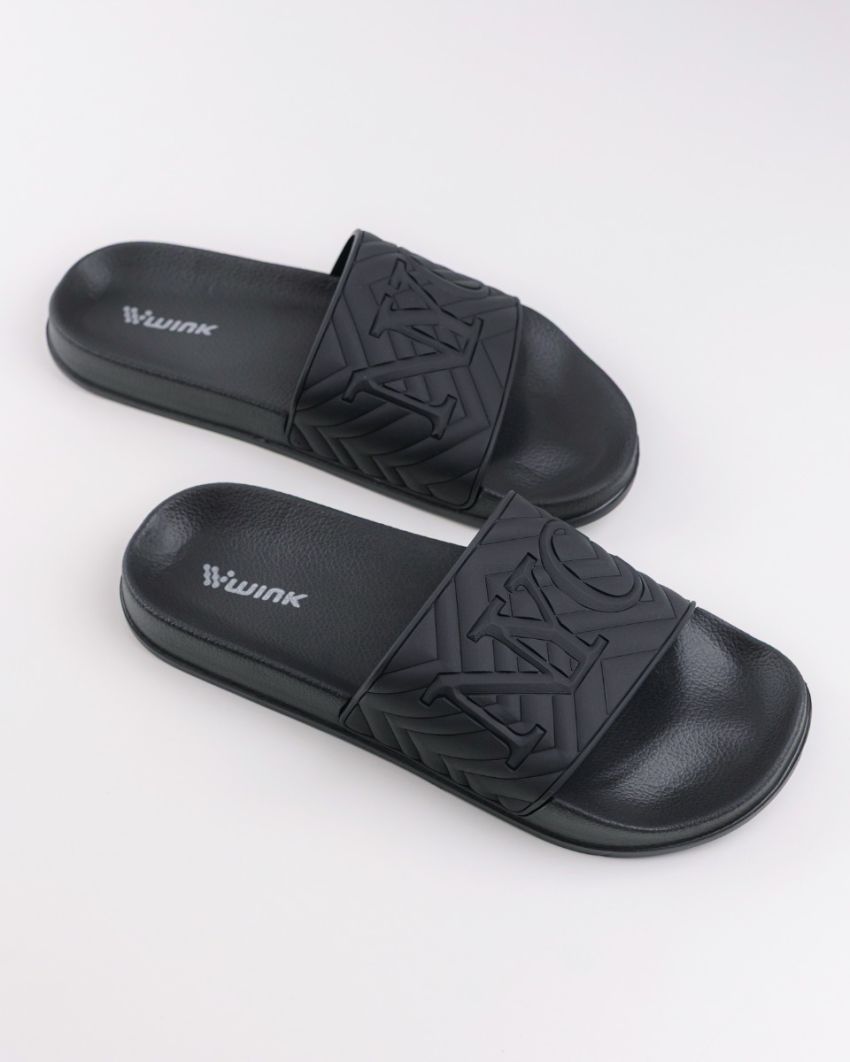 Wink - Alce black men slippers