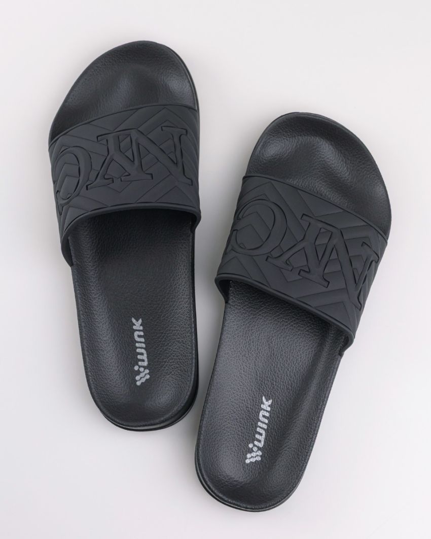 Wink - Alce black men slippers