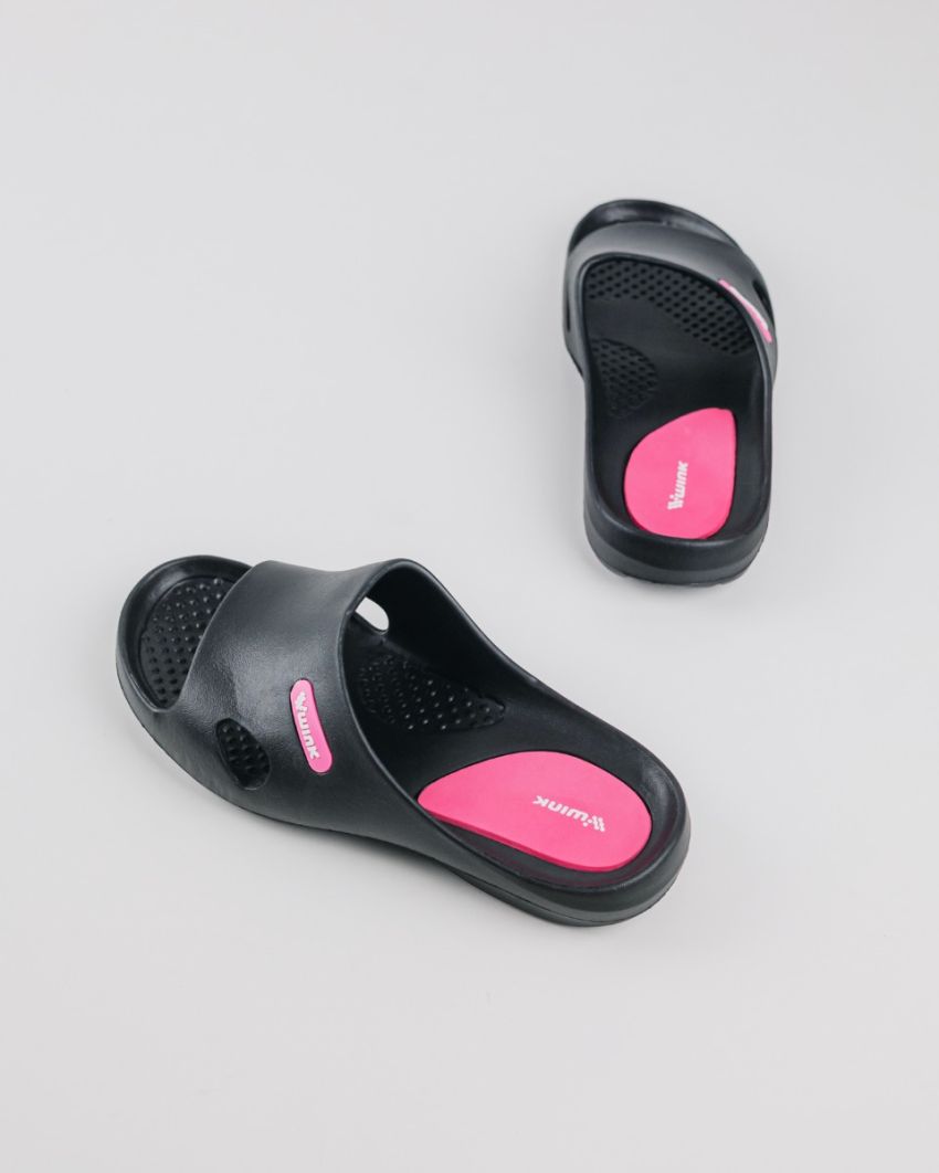 Wink - Dero black women slippers