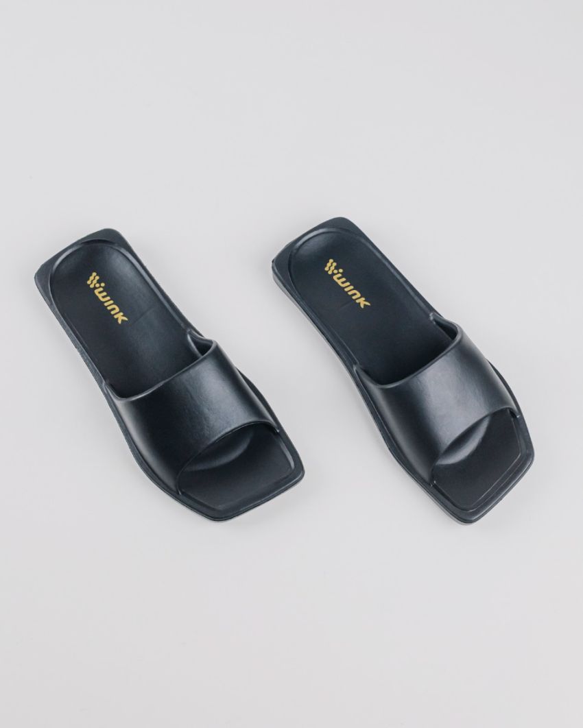 Wink - Caera black women slippers