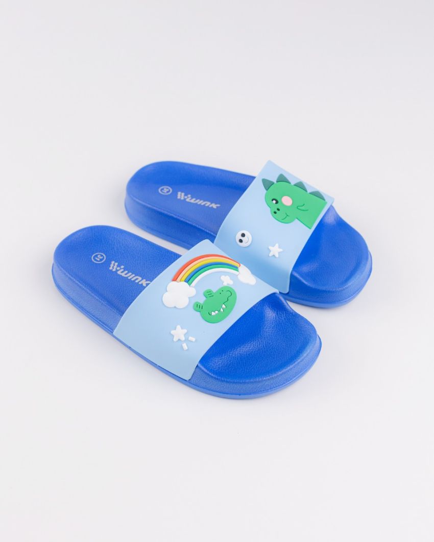 Wink - Dragi blue kids slippers
