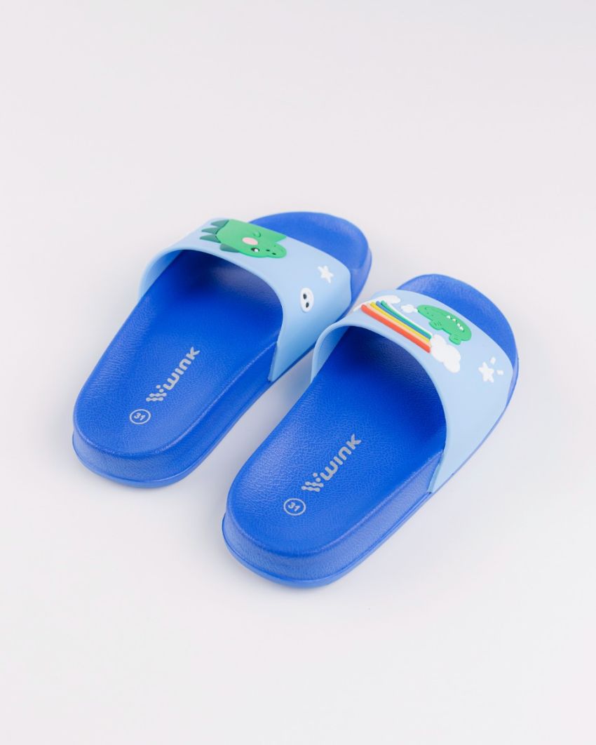 Wink - Dragi blue kids slippers