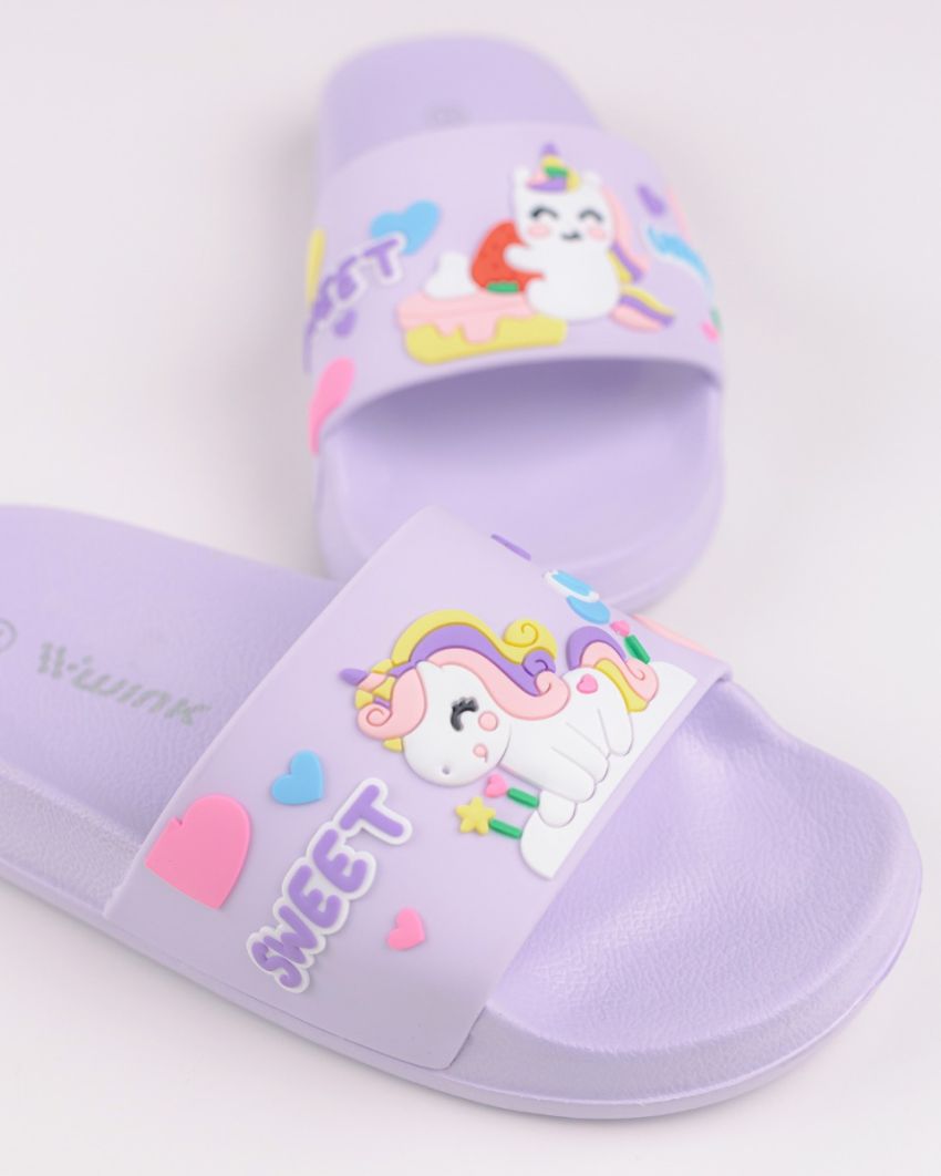 Wink - Cabo purple kids slippers