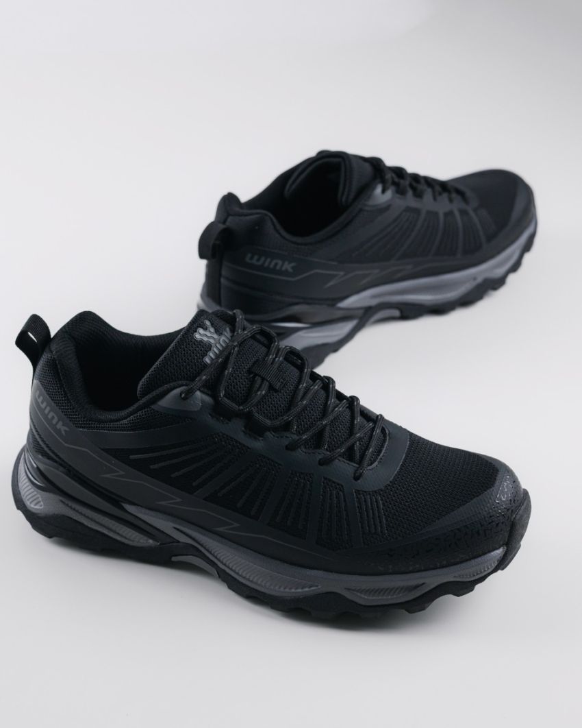 Wink - Asack black-grey men hiking shoes