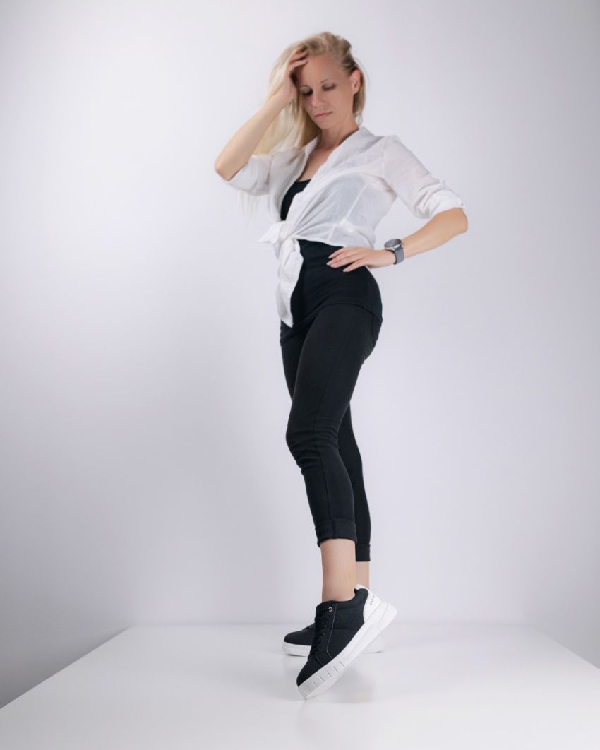 Wink - Reru fekete-fehér női sneaker