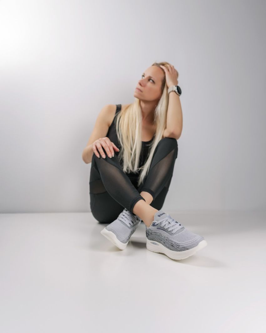Wink - Meryn szürke női fitnesz cipő futócipő
