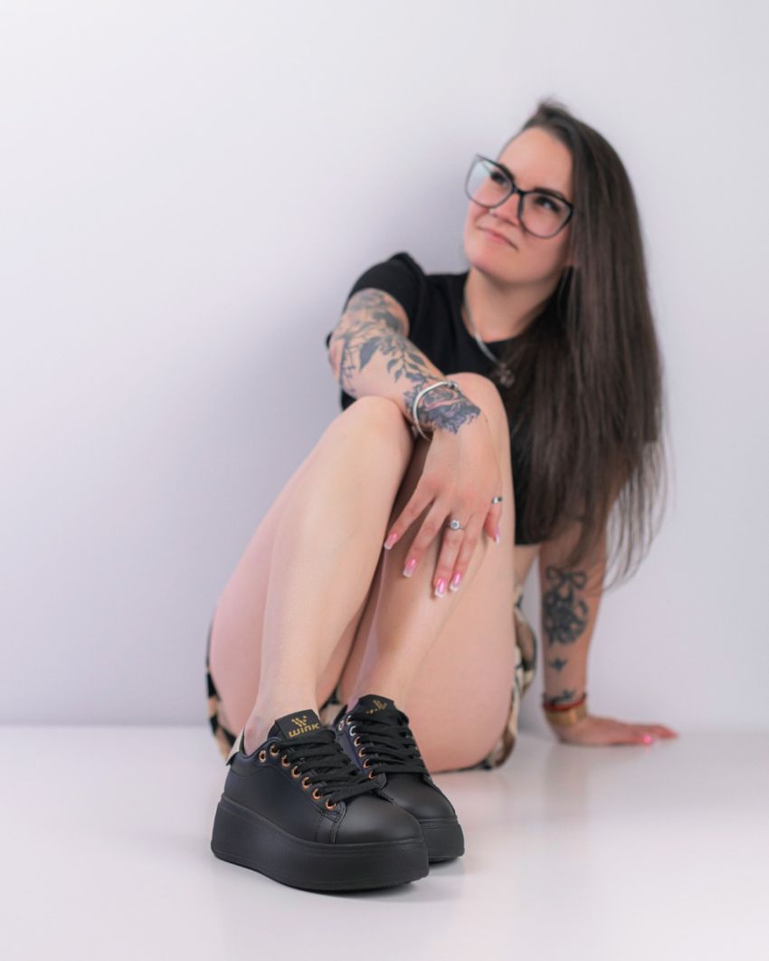 Wink - Casca black women sneakers