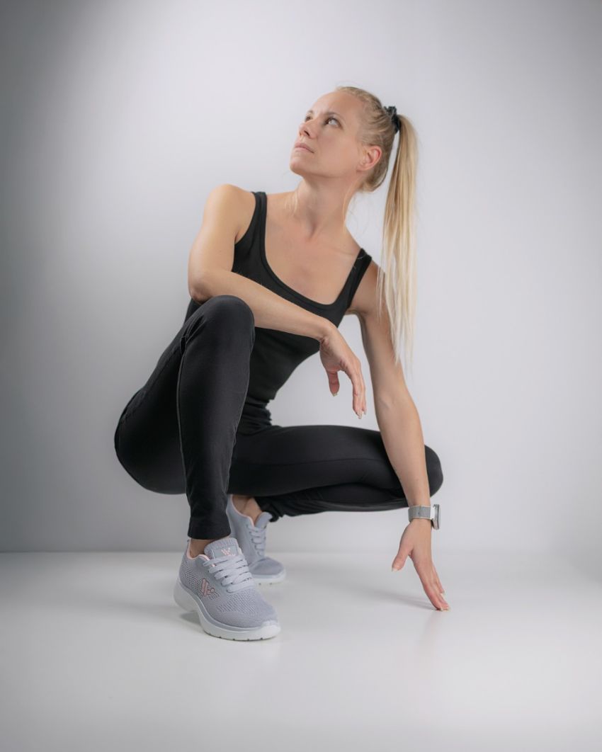 Wink - Lura szürke női fitnesz cipő futócipő