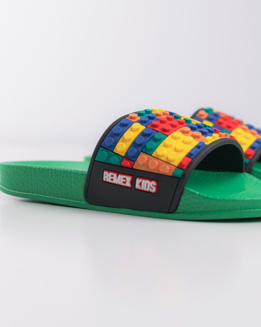 Wink - Impar green kids slippers